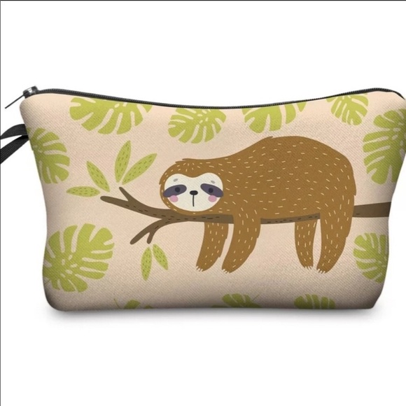 Sloth Themed Make Up Bag - Picture 4 of 8
